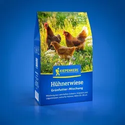 Kiepenkerl Hühnerwiese 1081500 - Nahrhafte Grünfutter Mischung für Hühner - Hochwertige Saatgutmischung für Hühner, bestehend aus nahrhaften Gräsern und Kräutern. Fördert das natürliche Pickverhalten und sorgt für eine ausgewogene Ernährung. Ideal für eine attraktive Hühnerwiese im Auslauf.