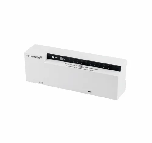 Homematic IP Wired Fußbodenheizungsaktor HmIPW-FAL230-C10 – 10-Fach, 230 V - Fußbodenheizung, steuern Sie Ihre Heizungszone intelligent und effizient für maximalen Komfort und Energieeinsparung.