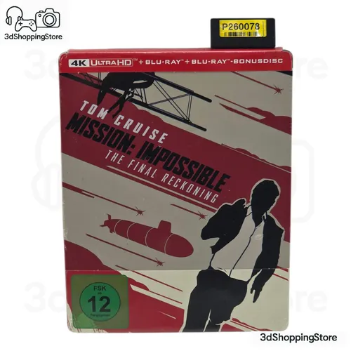 Mission Impossible Final Reckoning 4K UHD Steelbook Blu-ray Film Set