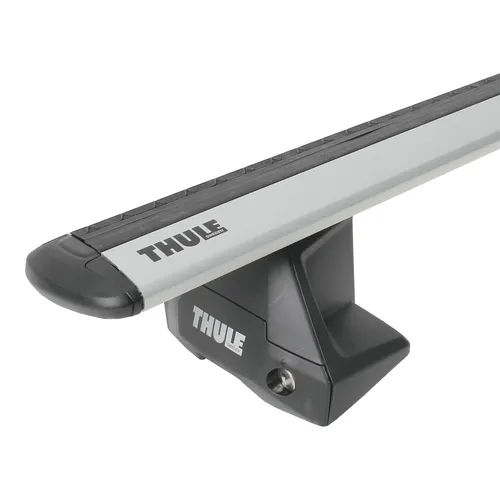 Dachträger Lastenträger für VW T-Cross - Thule WingBar EVO - Gepäckträger für VW T-Cross, abnehmbar und mit Anti-Diebstahlschloss. Maximale Traglast von 75 kg, ideal für sicheren Transport von Gepäck und Sportgeräten.