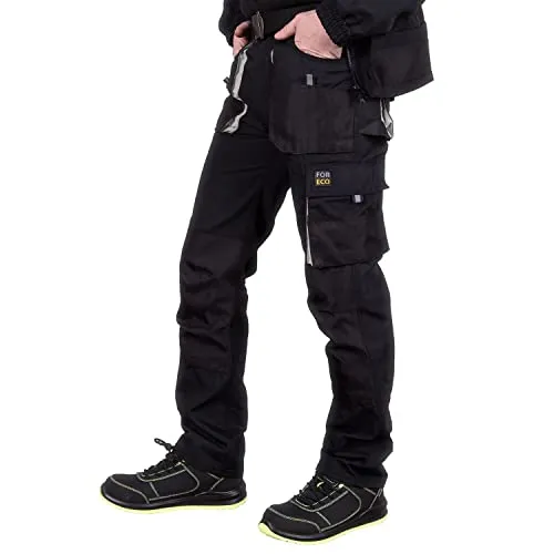 Reis Arbeitshose Herren Größe 46 - Robuste Arbeitshose mit 8 praktischen Taschen, atmungsaktiv und strapazierfähig. Ideal für den professionellen Einsatz mit geprüften Schutznormen.