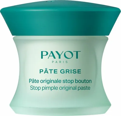 PAYOT Pâte Grise Pâte Originale Stop Bouton Gesichtscreme 15 ml - Effektive Nachtcreme zur Unterstützung der Hautpflege, angereichert mit natürlichem Bio Tea-Tree-Öl. Die cremige Textur trocknet schnell und hinterlässt keine Flecken.