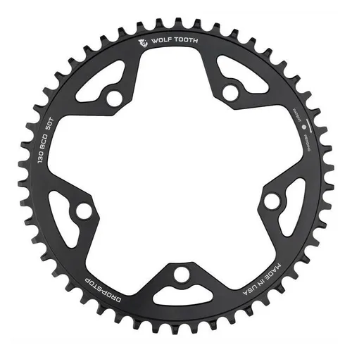 Wolf Tooth Components 130 BCD Kettenblatt 38 Zähne für Gravel, CX & Road - Hochwertiges 38-Zähne Kettenblatt von Wolf Tooth Components für Gravel, CX und Road. Ideal für präzise Schaltvorgänge und langlebige Performance im Radsport.