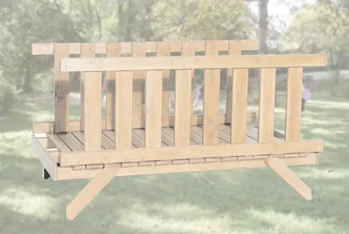 Tabaluga Verbindungsbrücke für Spieltürme Typ 816 - Spieltürme, stabile Verbindungsbrücke für sicheres Klettern und Spielen, ideal für kreative Abenteuer im Freien.