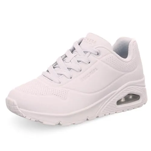 Sneaker SKECHERS "Street Uno - Stand on Air" für Damen, Gr. 36, rosa - Sportliche Sneaker aus Lederimitat mit innovativem Skechers Air-Cooled Memory Foam für optimalen Komfort und Dämpfung, ideal für Freizeitaktivitäten.