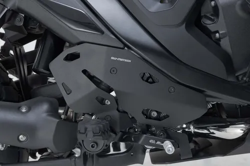 SW-Motech Fersenschutz Schwarz für BMW R 1300 GS (23-) - Hochwertiger Fersenschutz aus Aluminium, speziell für den optimalen Schutz und die Langlebigkeit Ihrer BMW R 1300 GS. Ideal für anspruchsvolle Fahrer.