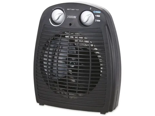 Emerio Heizlüfter FH-106737.2 - 2000 Watt, kompakt und mobil, mit 2 Heizstufen und Thermostat für Räume bis 20 qm