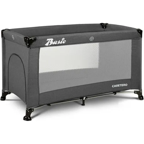 Caretero Reisebett Basic Graphit (120 x 60 cm) - Das Caretero Reisebett Basic in Graphit (120 x 60 cm) ist ideal für unterwegs. Es bietet eine sichere Schlafumgebung für Ihr Kind und lässt sich schnell auf- und abbauen. Perfekt für Reisen und Besuche! Das praktische Design sorgt für einfachen Transport und Lagerung.