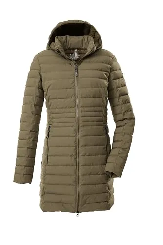 G.I.G.A. DX Damen Steppmantel "GW 77 WMN QLTD PRK_Bacarya", Gr. 40 - Sportlicher Funktionsparka in braun, wasserabweisend, winddicht und atmungsaktiv. Ideal für die Übergangszeit mit abzippbarer Kapuze und praktischen Taschen.