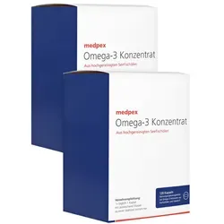 medpex Omega-3 Konzentrat Kapseln Duo 2X120 St
