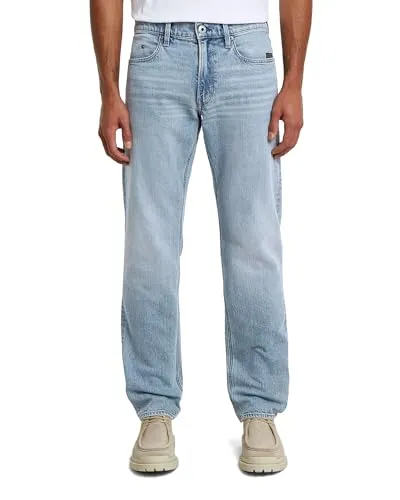 G-STAR Männliche Mosa Straight Jeans, Blau, 32 W / 32 L - Klassisches 5-Pocket-Design mit mittelhohem Bund, ausgestattet mit komfortablem Stretchmaterial für optimale Bewegungsfreiheit und Stil.