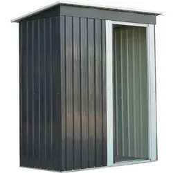 Leziter Montana 3x5 Gartengerätehaus – Robuste Aufbewahrungslösung - Geräumiges Gartengerätehaus aus verzinktem Stahl (151x77x184,5 cm), stabil und rostbeständig. Ideal zur Aufbewahrung Ihrer Werkzeuge und Geräte im Garten.