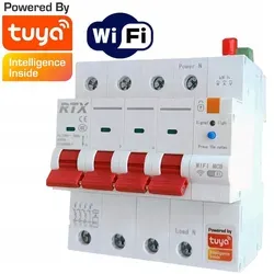 Einstellbare 3-Phasen-Sicherung mit WLAN und Energiemessung - Intelligente 3-Phasen-Sicherung mit einstellbarem Überstromschutz und WLAN-Anbindung. Steuern Sie Ihre Stromkreise flexibel und überwachen Sie den Energieverbrauch bequem über die Tuya App.