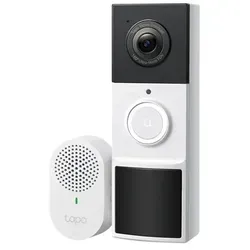 Tapo D210 V1 - Kabellose Türklingel-Kamera mit Chime - Sonstige Leuchtmittel - Überwachen Sie Ihren Eingangsbereich in HD-Qualität und empfangen Sie Benachrichtigungen direkt auf Ihrem Smartphone.