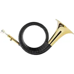 Classic Cantabile FPH-100 Fürst-Pless-Horn - Blechblasinstrumente, naturhorn ohne Ventile mit Kluppenzug und großem Schallbecher für einen volleren Klang, inklusive Trompetenmundstück und Tasche.