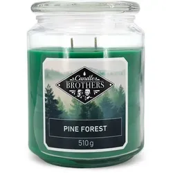 Candle BROTHERS Duftkerze Pine Forest - 510g - Kerzen mit einer Brenndauer von 100 Stunden, ideal für frische Duftmomente in jedem Raum – perfekt für jeden Anlass!