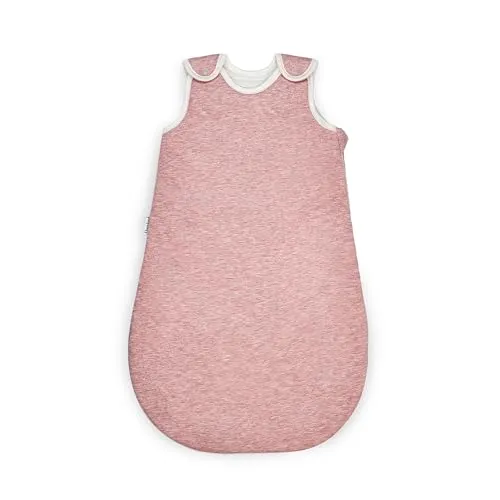 Ehrenkind® Ganzjahres-Schlafsack Rund mit Wollfüllung | 100% Bio-Baumwolle | OEKO-TEX | Rose Melange 50/56 - Hochfunktioneller Ganzjahres-Schlafsack für Babys aus 100% Naturmaterialien. Atmungsaktiv und reguliert die Temperatur für angenehme Nächte. Waschmaschinengeeignet und in verschiedenen Designs erhältlich.