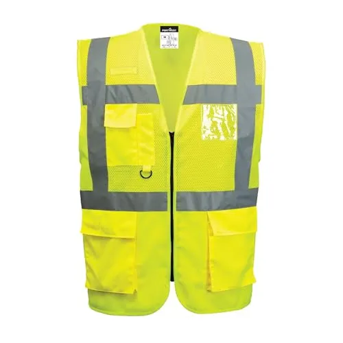 Portwest MADRID MESH AIR EXEKUTIV WESTE, Größe: XL, Farbe: Gelb, C496YERXL