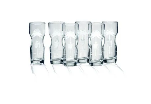 Mixcompany Longdrinkglas Afri-Cola Exclusive-Tumbler 0,2l Contour Glas Gläser Set - 6x Gläse