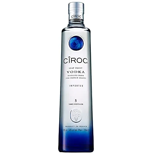 CîROC Snap Frost Wodka - Ultra-Premium aus feinen Trauben - Wodka ohne Geschmack - Fünffach destillierter, eleganter Wodka mit köstlichem Zitrusgeschmack, ideal für kreative Cocktails und besondere Anlässe.