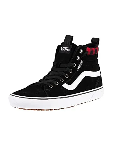 Vans Herren Filmore Hi Vansguard Sneaker, Suede Black Red Plaid, 45 EU