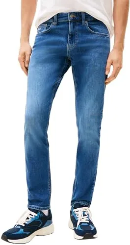 Tommy Jeans Herren Jeans Hose Scanton Slim Stretch, Blau - Jeans, ikonischer 5-Pocket-Style mit optimaler Passform, ideal für Büro und Alltag, bietet hohen Tragekomfort und Bewegungsfreiheit.