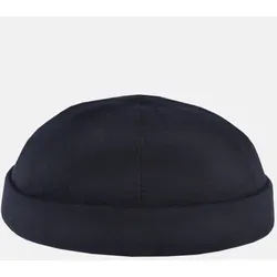 Hanseheld Docker Cap Blau Wolle Kurz Flach - Maritime Schurwoll Docker Cap, handgefertigt in Deutschland, atmungsaktiv und hautfreundlich – perfekt für die Übergangszeit.