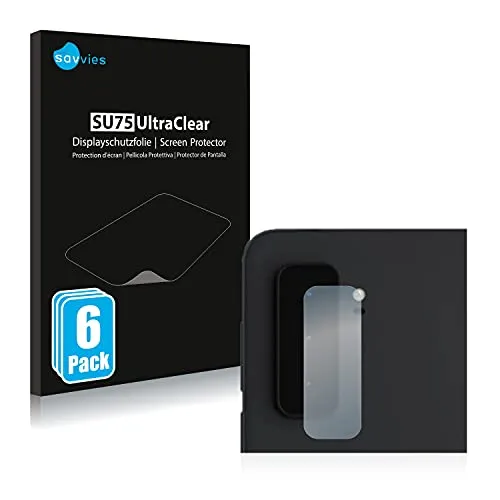 Savvies 6 Stück Schutzfolie für Microsoft Surface Duo 2 (NUR Kameraschutz) Displayschutz-Folie Ultra-Transparent