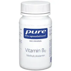 Pure Encapsulations Vitamin B12 Methylcobalamin - Arzneimittel zur Unterstützung des Energiestoffwechsels und der Nerven, ideal für pflanzenbasierte Ernährung mit 500 mcg aktivem Methylcobalamin pro Kapsel.