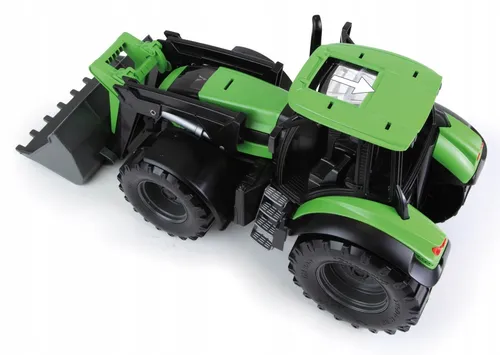 Worxx Tractor Deutz-Fahr mit Trailer 74 cm - Landwirtschaft Spielzeug mit Frontlader und Kippanhänger, fördert motorische Fähigkeiten und ist ideal für drinnen und draußen. Robuste Bauweise und ausgezeichnete Qualität – perfekt für kleine Bau- und Landwirtschaftsprojekte.