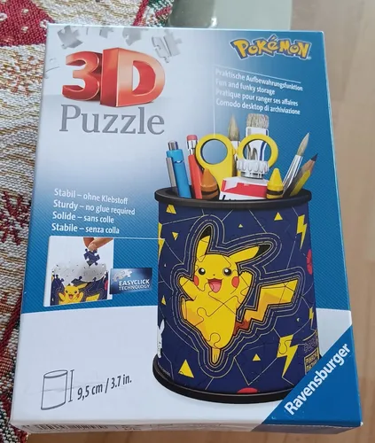 Ravensburger Pokémon 3D Puzzle 11257 Pikachu 57 Teile Stiftehalter - NEU