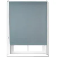Relaxdays Verdunkelungsrollo Aluminium Stoff Grau Blickdicht Thermo 100 cm x 160 cm