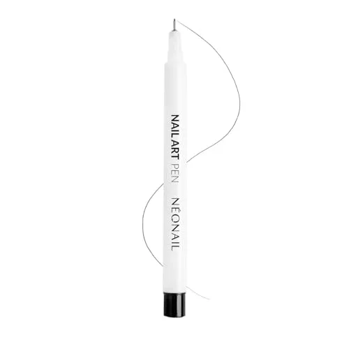 NÉONAIL Nail Art Pen 0,1 – Nageldesign-Stift für Nail Art und Gelnägel – Nail Art Zubehör – Schwarz
