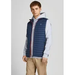 JACK & JONES Herren Jjemulti Bodywarmer Collar Noos Weste, Navy Blazer, XXL EU - Stylische und bequeme Weste aus pflegeleichtem Polyester, ideal für den Alltag. Die markante Steppung sorgt für einen modernen Look.