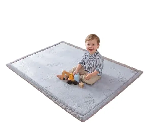 Hakuna Matte Wolkenweiche Spielmatte Baby 170 x 120 x2,5cm– Teppich für Kinderzimmer mit hochwertigem Memory-Schaum – Krabbelmatte Baby mit Rutschfester Unterseite – Krabbeldecke, Tatami Matte