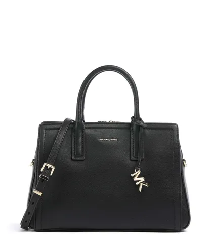 Michael Kors Damen Md Satchel Hand Bag Schwarz - Damen-Schultertaschen aus 100% Leder, umweltfreundlich verarbeitet und ideal für stilbewusste Frauen. Maße: 29,2 cm x 22,2 cm x 14 cm.