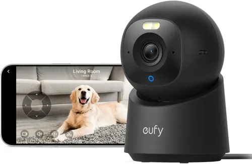 eufy Innenkamera E30 – 4K UHD Sicherheitskamera mit KI-Tracking - Die eufy Innenkamera E30 bietet 24/7 Überwachung in 4K UHD. Mit KI-Erkennung von Menschen und Tieren sowie Auto-Tracking bist du immer bestens informiert. Einfache Installation per Bluetooth und lokale Speicherung ohne Abo.