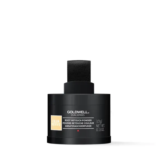 Goldwell Dualsenses Color Revive Haaransatz-Farbpuder 3,7 g - Effektives Ansatzkaschierpuder zur schnellen Abdeckung von herausgewachsenen Ansätzen und grauen Haaren. Passt sich der Haarfarbe an und sorgt für einen natürlichen Look, während es Talg und Fett absorbiert.