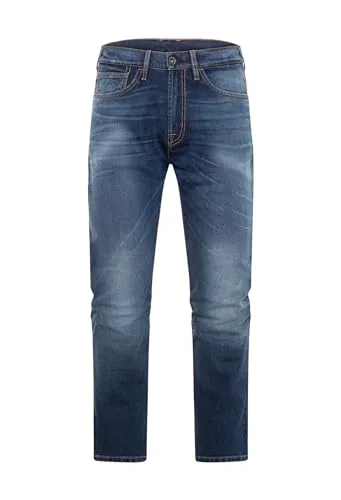 Rokker Rokkertech Straight Motorrad Jeans, blau, Größe 34 40 für Männer - Motorradhosen mit Schutzklasse AA und herausnehmbaren Sas-Tec Air Protektoren für optimalen Schutz und Komfort beim Fahren.