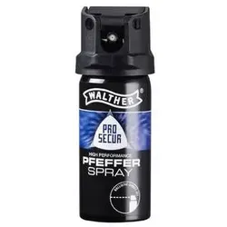 Pfefferspray ProSecure von Walther – balistischer Strahl bis 4m - Selbstschutz – Das kompakte Pfefferspray mit zielgenauem Strahl und UV-Markierung bietet Sicherheit im Alltag. Ideal für die Tierabwehr, einfach zu bedienen und praktisch für unterwegs.