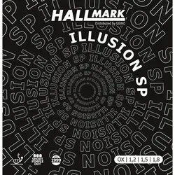 Hallmark Belag Illusion SP blau OX - Noppen für Profis - HALLMARK Illusion-SP: Innovativer Noppenbelag für erfahrene Spieler. Konisch geformte Noppen bieten verbesserte Rotation und vielseitige Spieloptionen. Ideal für präzise Topspins und gefährliche Konter.