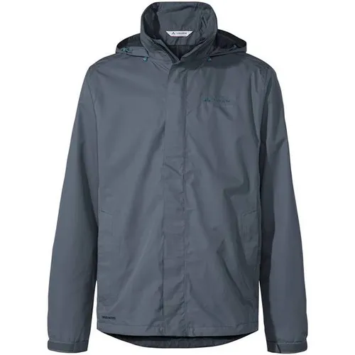VAUDE Herren Mens Escape Light Jacket, Heron, 4XL EU - Funktionsjacke für Herren, leicht und ideal zum Wandern, wasserdicht, winddicht und atmungsaktiv, umweltfreundlich hergestellt mit weitenregulierbarer Kapuze und Saum.