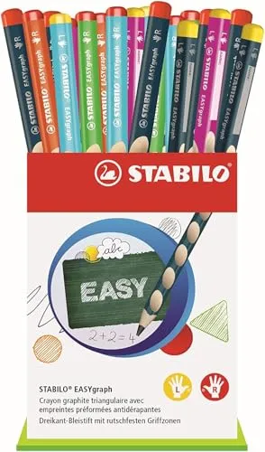 STABILO EASYgraph Dreikant-Bleistift - 36er Pack, HB - Ergonomisch für Links- und Rechtshänder - Sonstige Schreibgeräte, ideal für präzises Schreiben und komfortables Halten dank ergonomischem Design.
