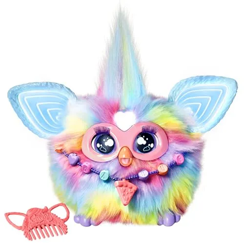 Furby interaktives Plüschspielzeug (Farbmix) - 15 cm großer Freund mit 600+ Antworten, tanzt und leuchtet, perfekt für Kinder!