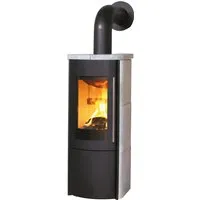 Kaminofen Hark Lova ECOplus 6 kW - Raumluftunabhängig - Kaminöfen, effizienter Natursteinofen mit für umweltfreundliche Wärme und gemütliche Atmosphäre