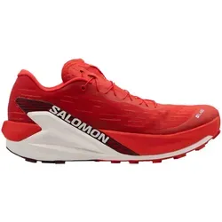 Salomon S/LAB PULSAR 4 Trailschuhe Unisex – Fiery Red/Vanilla Ice/Andorra - Laufschuh für Wettkampf-Trailrunning, ultraleicht mit doppelter Energy Foam-Dämpfung für maximale Reaktivität und optimalen Halt auf technischem Terrain.