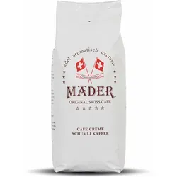Mäder Edelweiss Mischung 1000g - Kaffee mit 100% Arabica-Bohnen, schonend geröstet für einen exquisiten Geschmack und bleibenden Abgang – ideal für Café Crème und Kaffeespezialitäten.