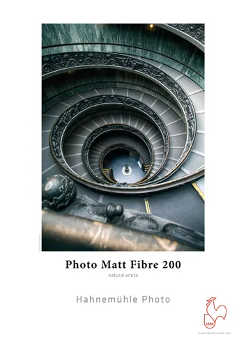Hahnemühle 10641901 Photo Matt Fibre Papier - 200 g/m², DIN A3, warmweiß, ideal für hochwertige Drucke und Fotografie