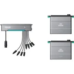 Zendure SolarFlow Bundle Hybrid Inverter Hyper 2000 mit 2x AB2000X - Powerstations: Leistungsstarker Hybrid-Inverter mit 1800 W Nennleistung, ideal für nachhaltige Stromversorgung und Notstromlösungen.