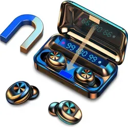 Kabellose TWS In-Ear Kopfhörer F9 für Huawei nova 9/10/11 Pro - Hochwertige Bluetooth 5.1 Kopfhörer mit Touch-Steuerung, 2000mAh Ladebox und IP68 Wasserschutz - ideal für Sport und unterwegs.